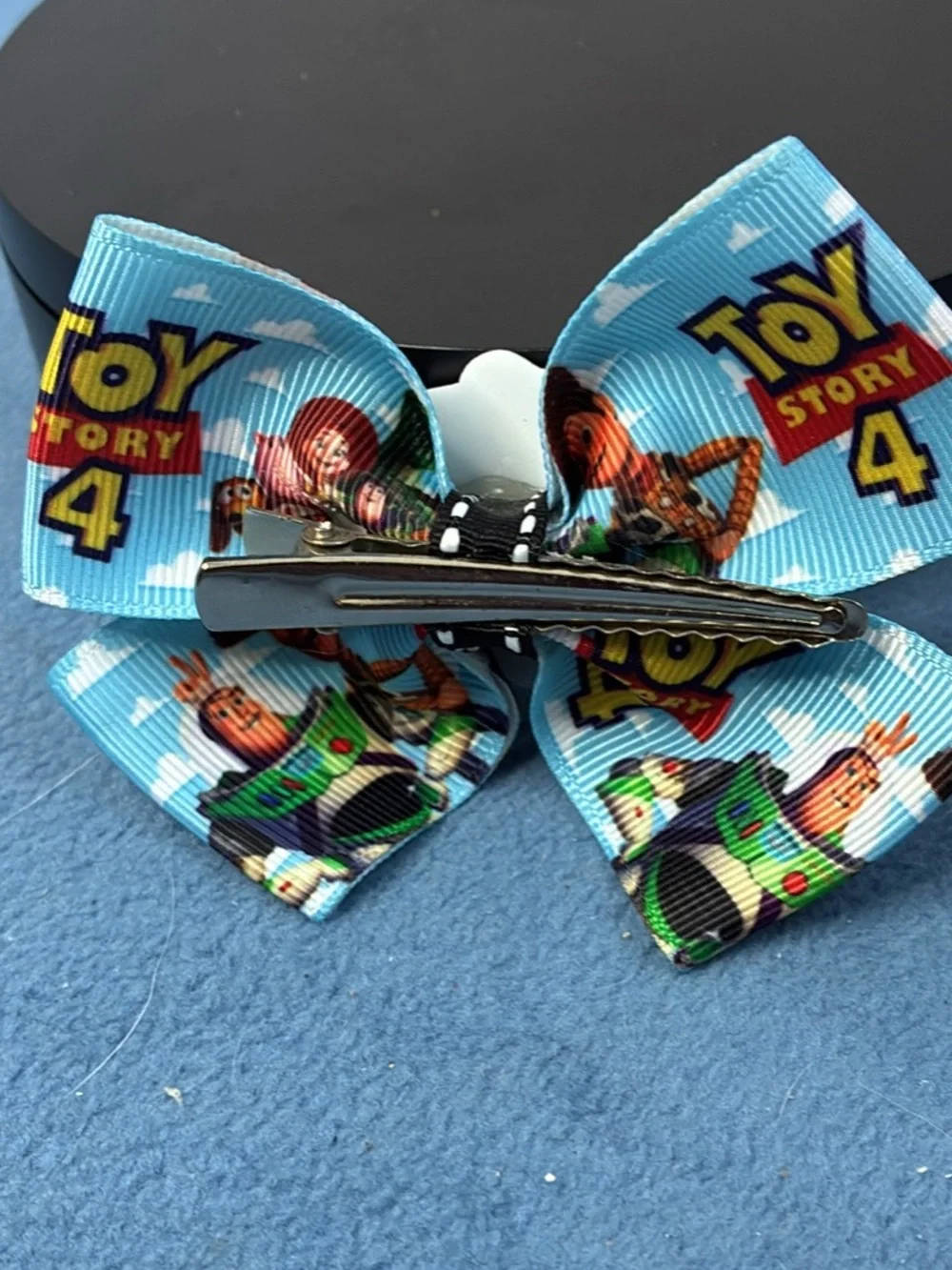 Girls Toy Story 4 Blue Character Bow Hair Clip